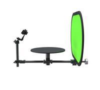 Dpofirs 360° Adjustable Photography Turntable, Professional Rotating Platform for Product Presentation Videos, Panoramic Photos, Macro and Wide Angle Shots with Smartphone Compatibility