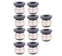 Dpofirs 3D Printer Filament Inlet Pneumatic Fitting Durable 10Pcs Set for Lab X1/X1E/P1P/P1S Easy Replacement, Stable and Heat-Proof, Stainless Steel Connector for Various Uses