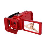 Dpofirs 4K Video Camera 64MP Camcorder, 18X Digital Zoom Vlogging Camera for Youtube, 3" Screen, for Travel, School Recordings, 1/4 Inch Threaded Hole (Red)