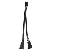 Dpofirs 5Pcs PWM Fan Splitter Cable 3Pin 1 to 2 Extension Cable Splitter CPU Chassis Fan Sleeve Adapter Power Line Computer PC CPU Cooling Fan Power Extension Cable Converter