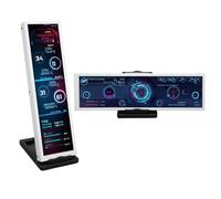 Dpofirs 8.8in IPS Display, 1920x480 HDMIs Mini Screen, GPU CPU RAM Data Computer Temp Monitor with DIY Theme, PC Sensor Panel Display Support for, Linux,