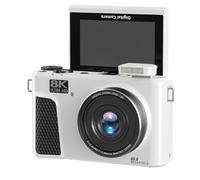 Dpofirs 8K Digital Camera, 88MP 18X Zoom WiFi Vlog Camera with 3 Inch Flip Screen, Autofocus Video Camcorder with Multiple Filters Fill Light for Photography (White)