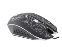 Dpofirs A70 Professional Wired Gaming Mouse, Universal USB Optical Gaming Mouse with Colorful Breathing LED Light, Ergonomic 6 Button Mouse, DPI 800-2000 Adjustable, PC Mouse(black)