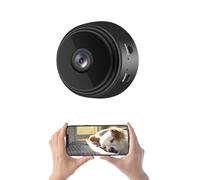 Dpofirs A9 Surveillance and Security Cameras, 1080P HD Home Mini Camera with Magnetic Back Cover, Compact Indoor Camera for Home Office Courtyard (black)