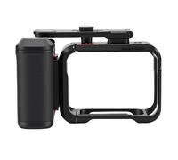 Dpofirs Action Camera Grip Kit, Aluminum Alloy Cage Handle with Magnetic Arrow Storage Case and Adjustable Shutter Key, Universal Cold Shoe Expansion, for Ace Pro 2 and Most Action Cameras