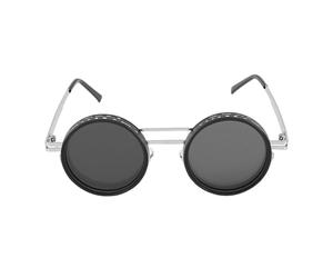 Dpofirs Adjustable Tint Sunglasses, Polarized Sunglasses with ND2-400X Professional Grade Lenses for Men Women Outdoor Sports, Silver Frame