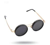 Dpofirs Adjustable Tint Sunglasses, Round Polarized 49mm Lens ND Filter Glasses with Adjustable Darkness and Comfort Fit, for Outdoor Activities