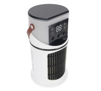 Dpofirs Air Cooler Humidifier, 4 in 1 Water Fan Cooled By High Efficiency Water DC 5V 2a Low Noise Adjustable Angle with Color Light for the Bedroom