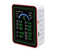 Dpofirs Air Quality Meter Accurate Indoor CO2 Detector 18 in 1 Environmental Tester for Home Office School with Data Storage for Allergy Sufferers