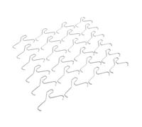 Dpofirs Brick Hook, 24 Pack Stainless Steel Brick Clamps No Drill Wall Hangers, Hook Clips for Bricks 2 1/4 Inch to 2 2/5 Inch, for Hanging Wreaths Lights Decorations