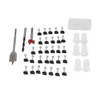 Dpofirs Cable Routing Kit, Silicone Grommet Wall Bushing Grommets 30 Wire Clips Firm and Tight for RV Mobile Home (White)