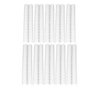 Dpofirs Comb Binding Spines Durable 150 Pages 30 Ring Plastic Binder Combs for A4 Paper, Teachers and Students Office Supplies (White)