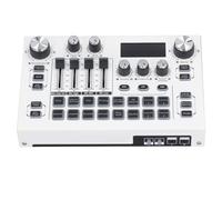 Dpofirs Compact Digital Mixer Sound Card with Dual Core -CHIP Light Studio Recording Devices, Heights and Bass Adjustable, a Key Noise Reduction Ideal for Live Shows, Parties, Parties