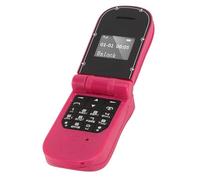 Dpofirs Compact Mobile Phone with Quad Band BT Dial GSM Small BT Flip for IOS (Red)