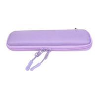 Dpofirs Compact Travel Makeup Brush Carrying Case Organizer with Secure Pockets for Pencil Pro, Lightweight Touch Pen Holder for a Night Out or a Weekend Away (Purple)
