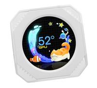 Dpofirs Computer Secondary Screen, 2.1 Inch Water Cooler Screen DIY Dynamic Theme Supported, USB RGB GPU CPU Temperature Display for PC Case (White)