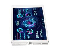 Dpofirs Computer Temp Monitor, 3.5in PC Sensor Panel Display, PC Temperature Display For CPU RAM Hard Disk Data, PC Case Secondary Screen (White)