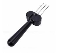 Dpofirs Cord Maker, 3 Hook Cord Knitting Tool with Portable ABS Construction, for Creating Cords Straps and Professional Edges in DIY Knitting Crafts (Black)