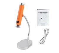 Dpofirs Cordless Nail Lamp with Smart AI Sensing Technology Portable 2-in-1 Handheld Nail Dryer for Home and Salon Gel Polish Curing (Orange)