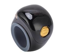 Dpofirs Counter Ring, Adjustable Ring Counter, Smart Power Saving Type C Charging Finger Digital Counters for Inventory Gym Events Coaching Sports Activities (Black)