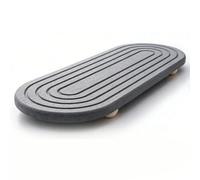 Dpofirs Diatomite Water Absorbing Stone Tray for Sink Quick Drying Tray Fast Drying Stone Sink for Kitchen Countertop Faucet 30x10cm/11.8x3.9in Dark Grey Non Slip Wood Pads (Dark Gray)