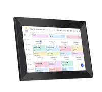 Dpofirs Digital Calendar 10.1" HD Touchscreen | Interactive Chore Chart, Meal Planner & Photo Frame, Two Way Sync, Wall Mount/Desktop, Storage Card Excluded (UK Plug)