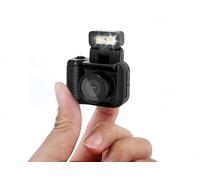 Dpofirs Digital Camera, Mini Thumb Camera, 1080P Small Digital Camera, with Flash Light, Retro Compact Photography Video Camera, Keychain Camera, for Vlogging Students (With 128G Memory