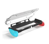 Dpofirs Dockable Case Fit for OLED, Shockproof Game Console Hard Shell Protective Cover for Controllers with Precise Cut Openings, Ergonomic Handle, for Docked Play (Black)