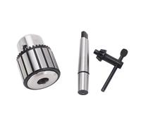 Dpofirs Drill Press Chuck Mount High Accuracy Strong Clamping Force with Key for Multi Functional Tool for Various Drilling Applications Fit for Portable/Bench Drilling Machines High Carbon Steel
