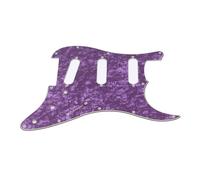 Dpofirs Electric Guitar Pickguard Protective 11 Hole Plastic Shielding Replacement for Guitars, Easy Installation for Musicians (Purple)