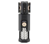 Dpofirs Fidget Slider, 5 Stage Push 2 Stage Slide Metal Slider, Stress Relief, Concentration Enhancement, Anxiety Relief, Compact, Portable, Rotating Toy, Magnetic, Durable, Black, Teen, Young Adult