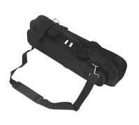 Dpofirs Flute Bag Protective Portable Carry Case for 16 17 Hole Flute, Oxford Cloth Shockproof Storage for Musicians Black (Black)