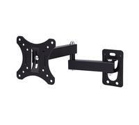 Dpofirs Full Motion TV Wall Mount Bracket 360 Rotation Articulating Arm for 14-24 Inch TV, Heavy Duty Steel Display Holder with Tilt Extension, Compact Design Fits Wood Stud Brick (Fits 10 to 32 Inch)