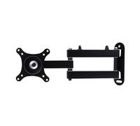 Dpofirs Full Motion TV Wall Mount Bracket 360 Rotation Articulating Arm for 14-24 Inch TV, Heavy Duty Steel Display Holder with Tilt Extension, Compact Design Fits Wood Stud Brick (Fits 14 to 24 Inch)