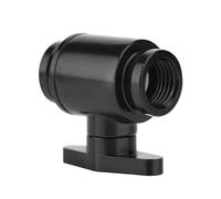 Dpofirs G1 / 4 Reliable Blackwater Ball Valve with Handle, Precise Wire Stop Valve for the Computer Water Cooling System (Black switch)