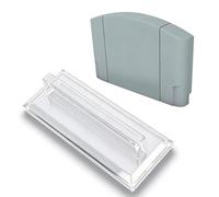 Dpofirs Game Cartridge Display Stand, Clear Acrylic Holder with Dual Layer Non Slip Base, Portable Storage Shelf for NES Cartridges