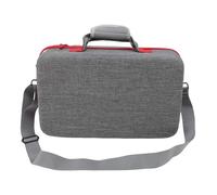 Dpofirs Game Console Travel Case for Pro, Hard Shell Carrying Case with Shoulder Strap, Nylon Material, Fit for Controller, Headphones, Vertical Stand, Power Supply (Grey)