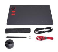 Dpofirs Graphics Drawing Tablet, 8192 Levels Pressure Pen, 10x6 Inch Drawing Pad, Digital Art Writing Pad Includes Pen Holder Dual Cables, Plug and Play for Mac Android