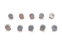 Dpofirs Guitar Potentiometer Durable Metric Sized Volume Tone Control for Electric Bass, 25K Ohm Bass, 10 Pcs for Guitar Enthusiasts (B25K)