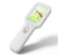 Dpofirs Handheld Digital Microscope for Kids, 500X 12MP Portable 3.0" Screen Microscopes Electronic Learning Educational Science Kit (White)