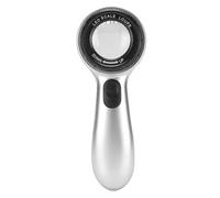 Dpofirs Handheld Magnifier LED Lighted 30X Rechargeable Magnifying Glass for Calligraphy Inspection Jewelry with 4 Lighting Modes, Perfect for Coin Observation Craft Appreciation, Type C Power Supply