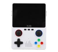 Dpofirs Handheld Retro Game Console, High Resolution HD Handheld Game Console 3.5in IPS Screen for (White)