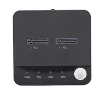 Dpofirs Hard Drive Duplicator, M.2 NVMe Drive Duplicator USB C Powered with 20Gbps Speed and Dual Bays Support Offline Cloning UASP and Trim