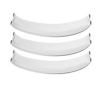 Dpofirs Headphone Headband Pad, Protein Leather Headphone Headband Cushion 3PCS Wear Proof Elastic for Replacement (Grey)