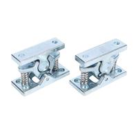 Dpofirs Heavy Duty Spring Loaded RV Door Catch Double Roller Latch Stop for Trailers Boats and Garages Zinc Alloy 2PCS
