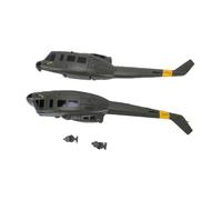 Dpofirs Helicopter Parts Fuselage for C032 UH-1, Restorative Upgrade Solution, Strong Protection Against Impacts, Perfect for RC Model Pilots, Approx. 60g Weight, Easy Installation (Green)
