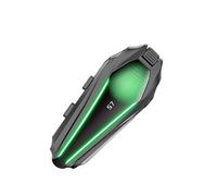 Dpofirs Helmet BT Headset, Motorcycle Bluetooth Headphone 3D Surround Sound, Dual Device Connectivity, Two Way Intercom, IP67 Rainproof for Riding Cycling