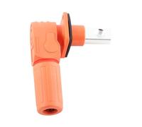 Dpofirs High Safety Energy Battery Terminal with Reverse Polarity Protection Color Coded Firm Connection for Battery Terminals 2Pcs M8 200A for Electric Vehicle (Orange)