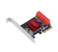 Dpofirs High Speed PCIe 3.0 X4 Adapter Card for Fast Data Transmission, 6-Port 3 Expansion Card for Computer, Durable and Stable, Suitable for Multiple Devices (TXB113 Double Row)