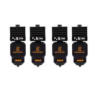 Dpofirs Hotend Replacement Hardened Steel Nozzle Set for Lab P2S H2D H2S H2C 3D Printer, High Performance for PEEK and PEI, proof Design, 4 Pcs Hotend Set for Precise Extrusion